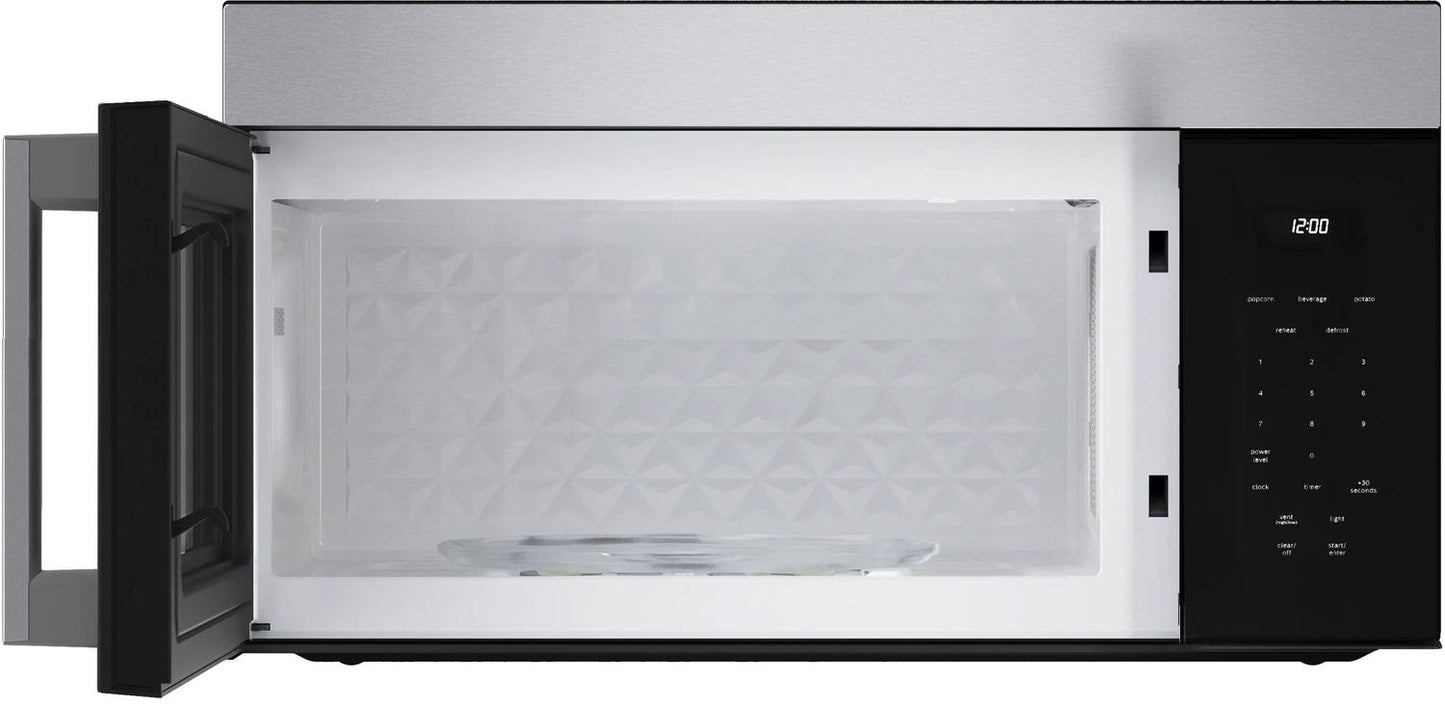 Bosch HMV1055U 100 Series Over-The-Range Microwave 30" Left Sideopening Door, Stainless Steel