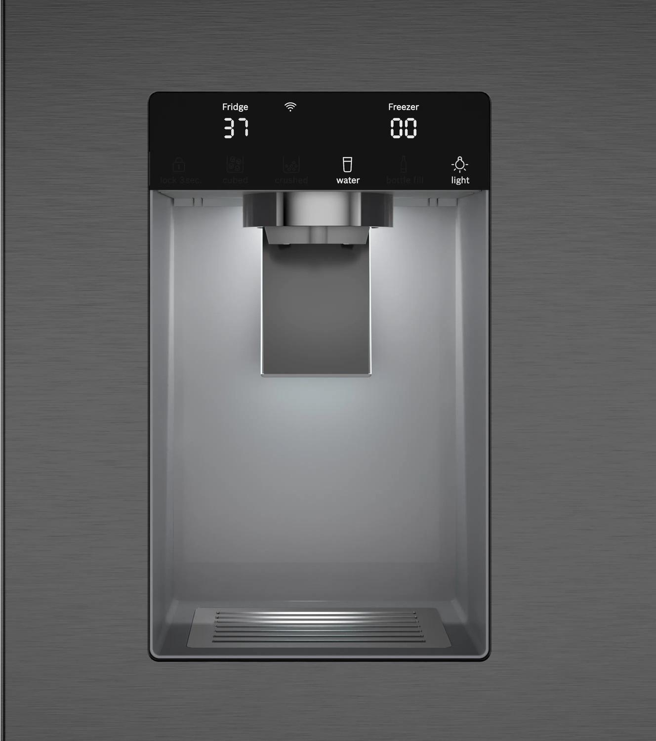 Bosch B36CD52SNB 500 Series French Door Bottom Mount Refrigerator 36" Black Stainless Steel, Total No Frost