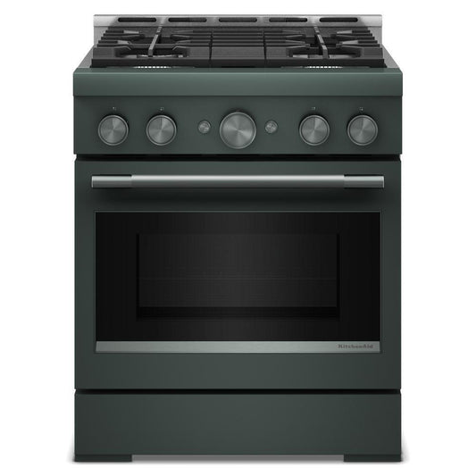Kitchenaid KFGS930SJP Kitchenaid® 30-Inch 4 Burner Commercial-Style Gas Range With No Preheat Air Fry Mode