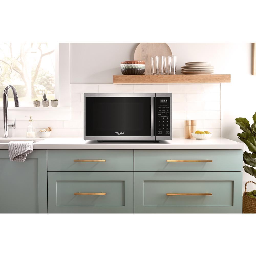 Whirlpool WMCS3019RS 0.9 Cu. Ft. Stainless Steel Countertop Microwave With Steam Clean - 900 Watt