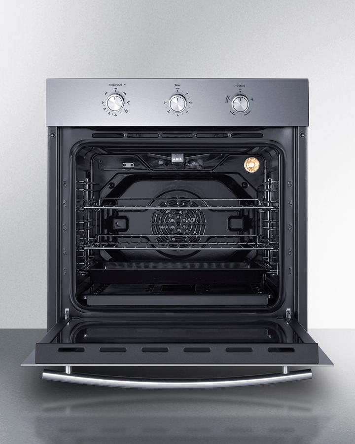 Summit SGW244SSLP 24" Wide Lp Gas Wall Oven
