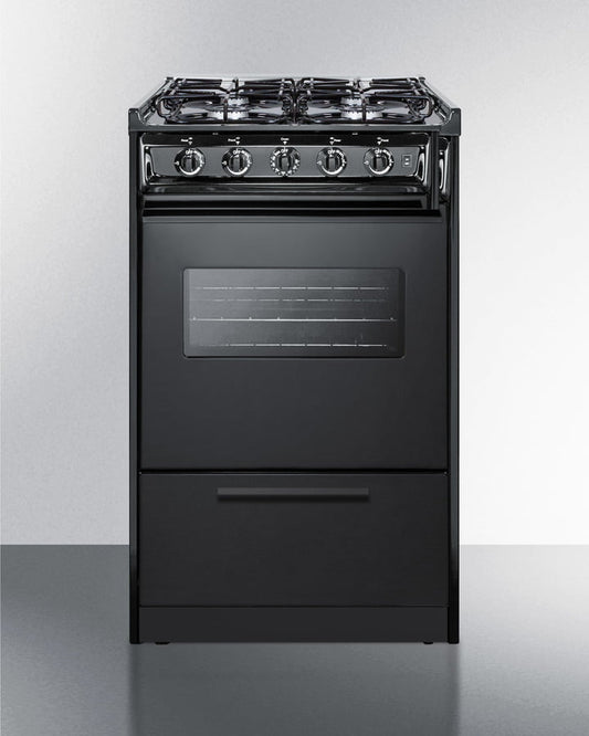 Summit TTM1107CRSW 20" Wide Gas Range