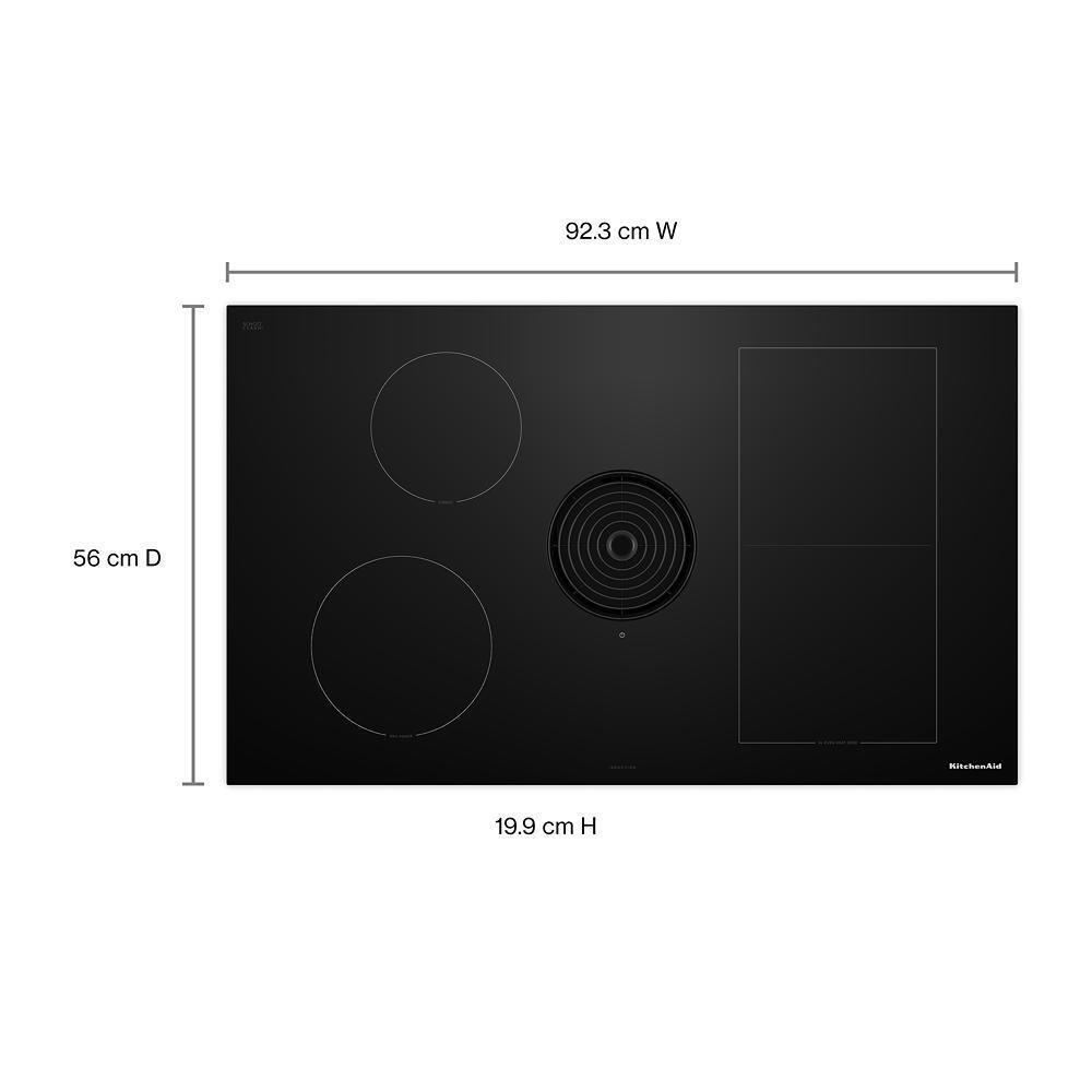 Kitchenaid KCID936SBL 36-Inch Nextgen Induction Downdraft Cooktop With Bridge Xl Even-Heat&#8482; Zone