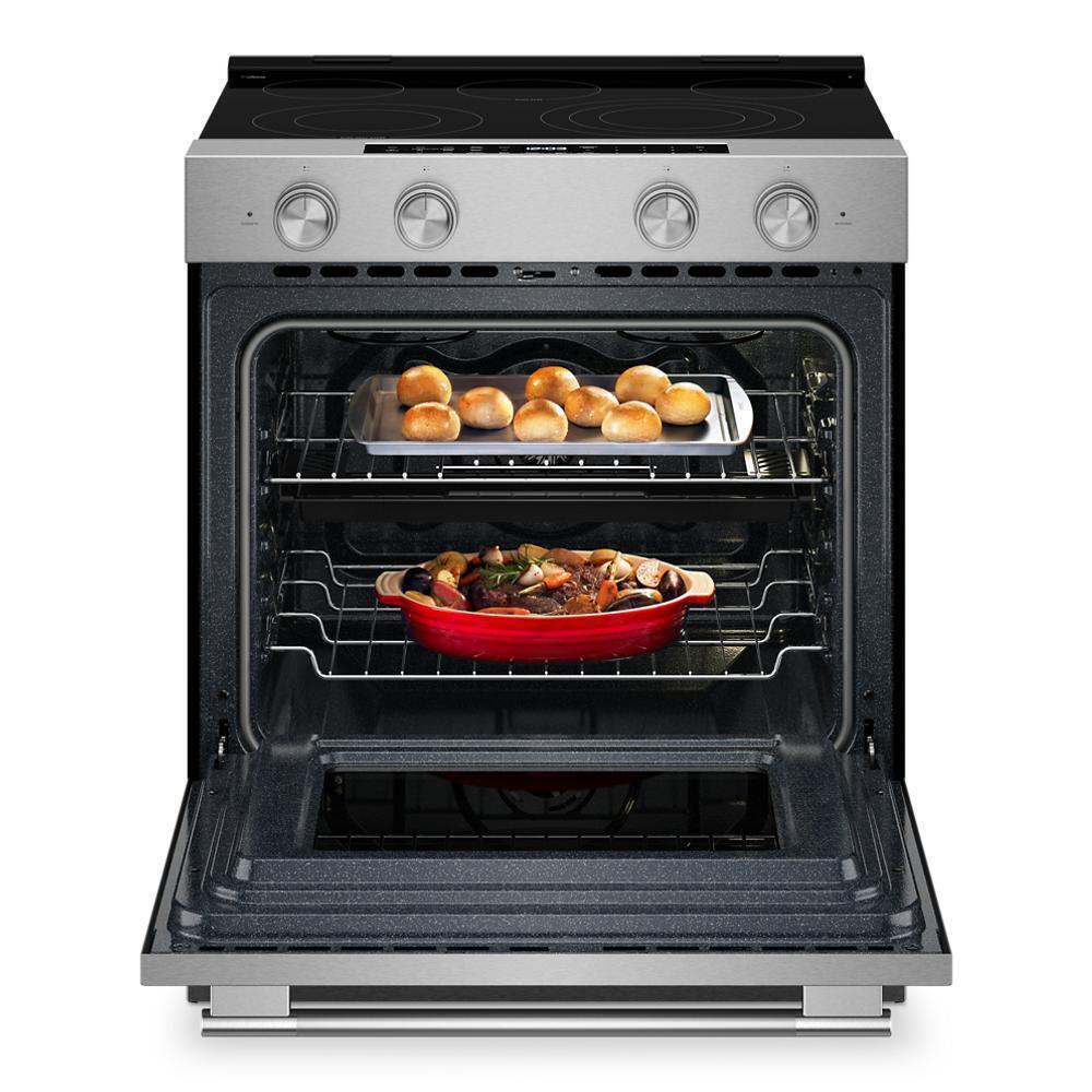 Kitchenaid KSES530SPS 5.3 Cu. Ft. Smart Slide-In Electric Range With Two Even-Heat&#8482; Hyper Elements And Convection Cooking Modes