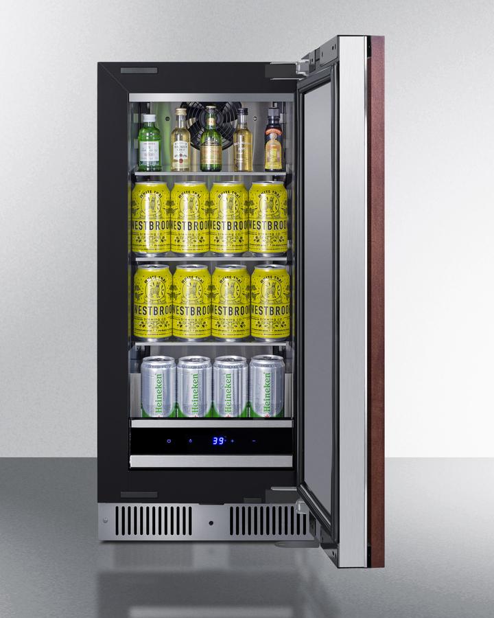 Summit SDHR1534PNRLHD 15" Wide Built-In All-Refrigerator (Panel Not Included)