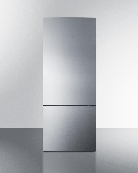 Summit FFBF279SSBI 28" Wide Built-In Bottom Freezer Refrigerator