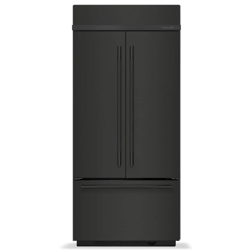 Kitchenaid KBFN536SBE 20.8 Cu. Ft. 36" Built-In French Door Bottom Mount Refrigerator With Platinum Interior