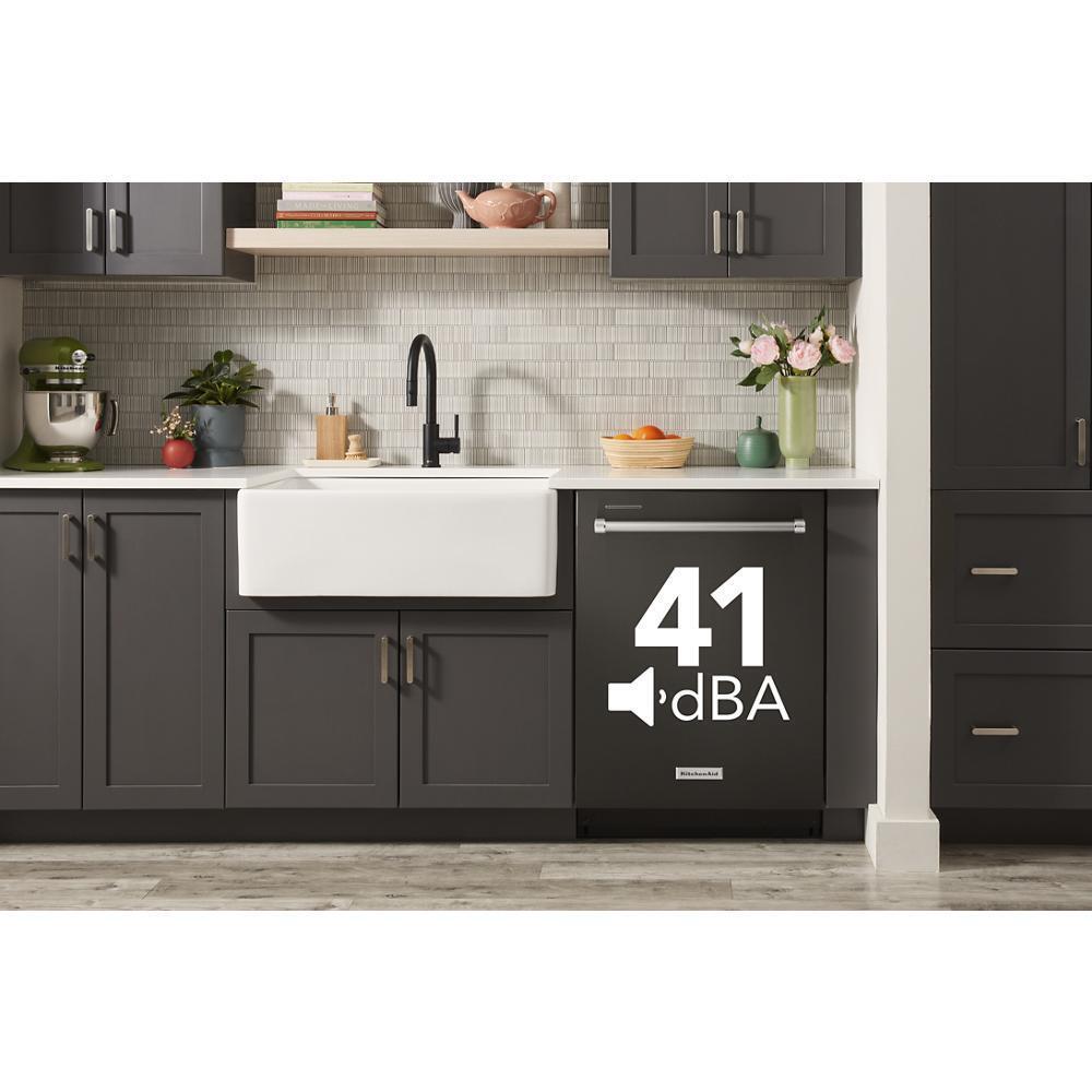 Kitchenaid KDTE304RBS Third Level Jet Rack Dishwasher With 40+ Total Wash Jets, 41 Dba