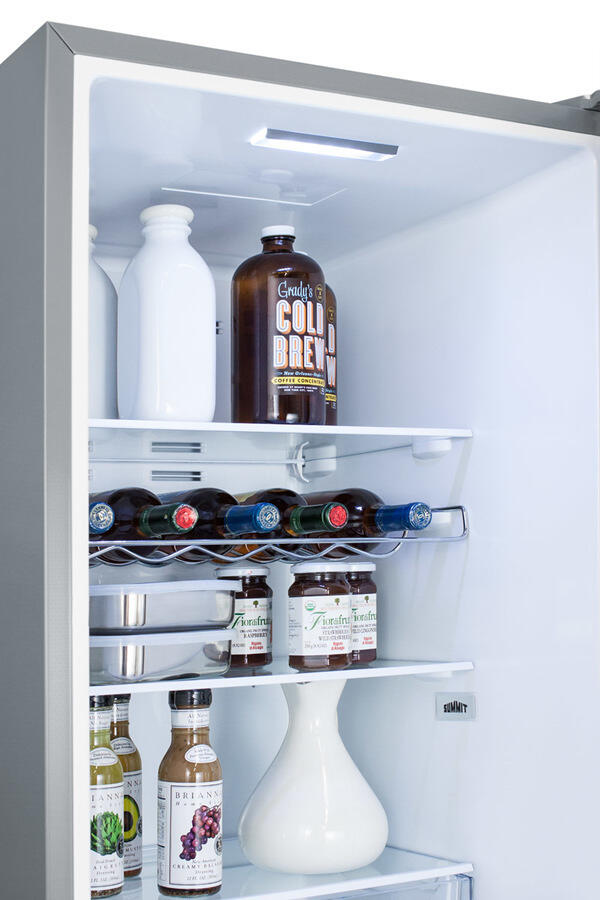 Summit FFBF192SSBI 24" Wide Built-In Bottom Freezer Refrigerator