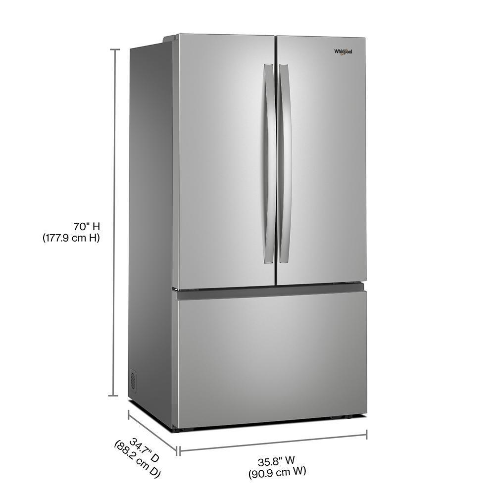 Whirlpool WRFF3136SZ 36-Inch French Door Refrigerator With Ice Maker - 31 Cu. Ft.