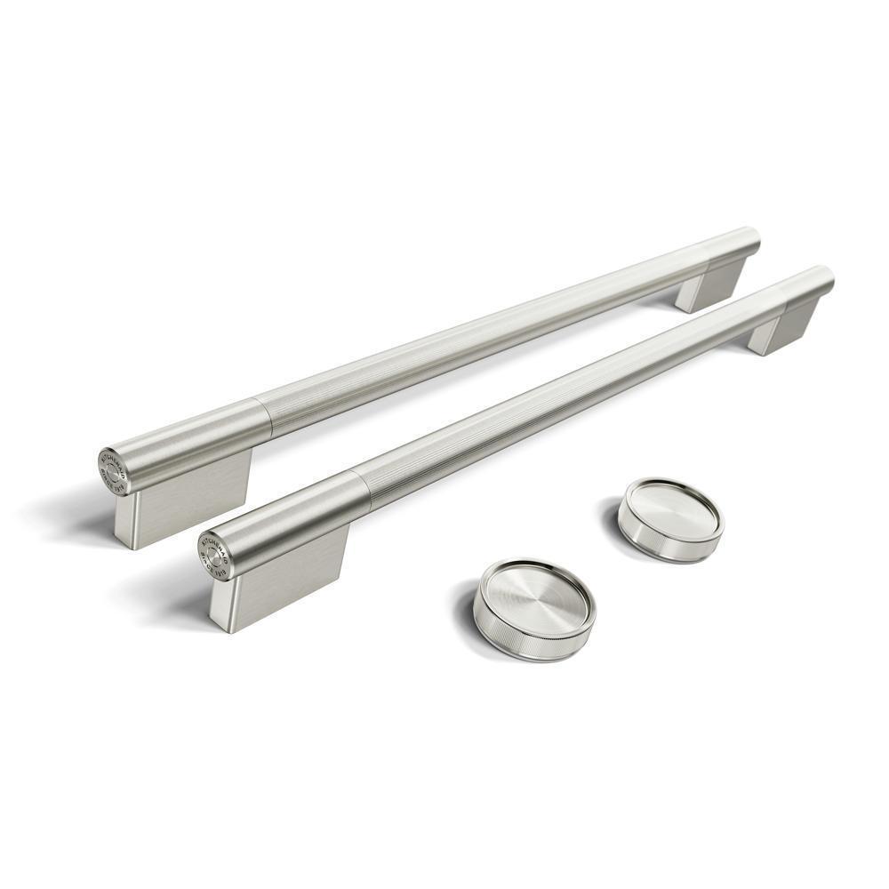 Kitchenaid W11774416 Stainless Steel Handle And Knob Hardware Accessory Kit For Kitchenaid® 30" Double Wall Oven & Microwave Combo