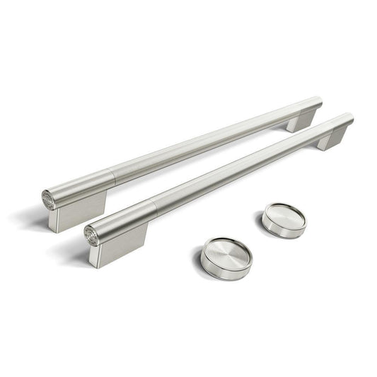Kitchenaid W11774416 Stainless Steel Handle And Knob Hardware Accessory Kit For Kitchenaid® 30" Double Wall Oven & Microwave Combo