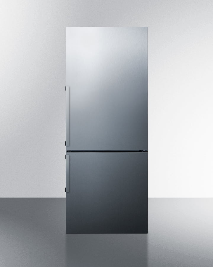 Summit FFBF287SSIM 28" Wide Bottom Freezer Refrigerator With Icemaker