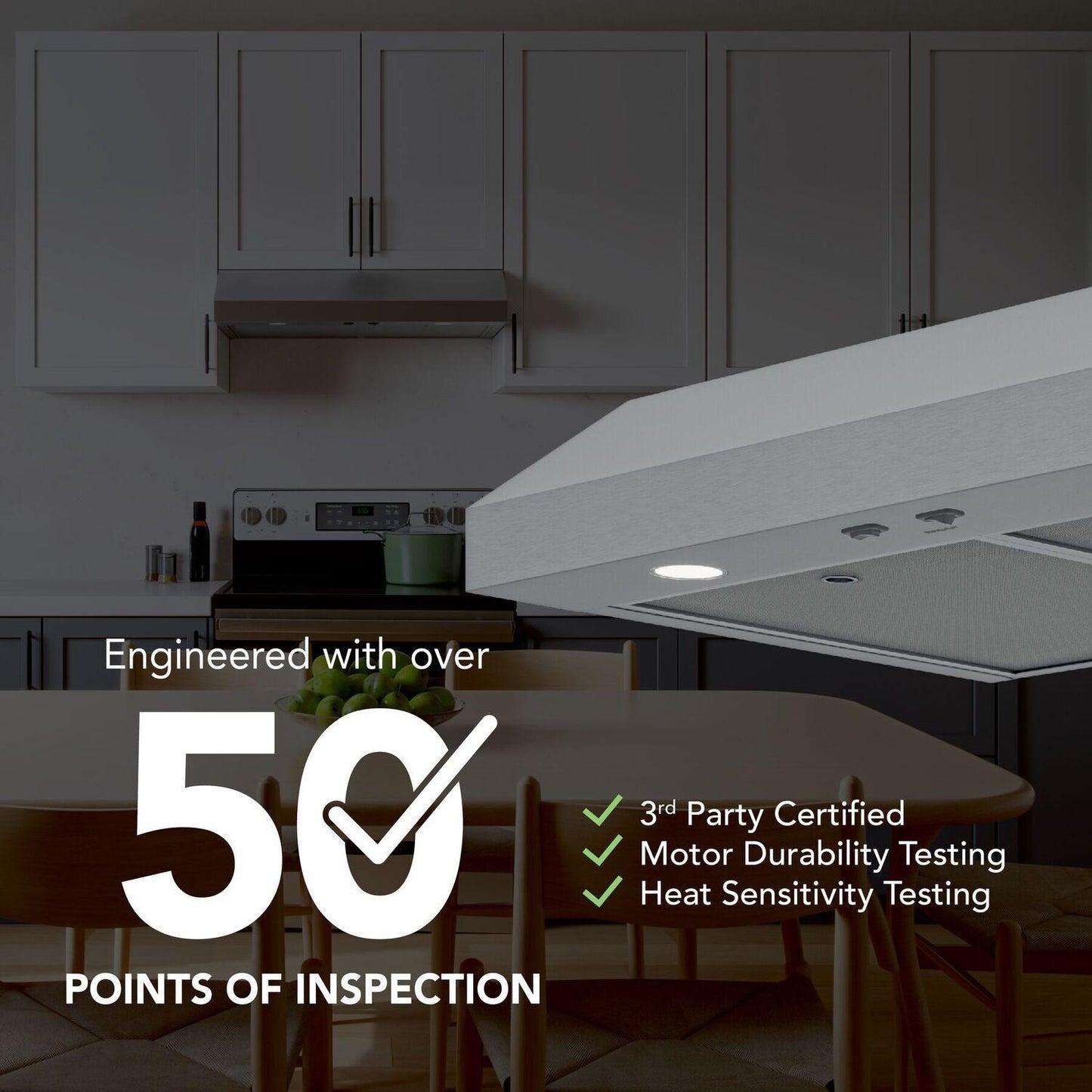 Broan GLA1303SS Broan-Nutone 30-Inch Under Cabinet Range Hood, Energy Star, 350 Max Blower Cfm, Stainless Steel