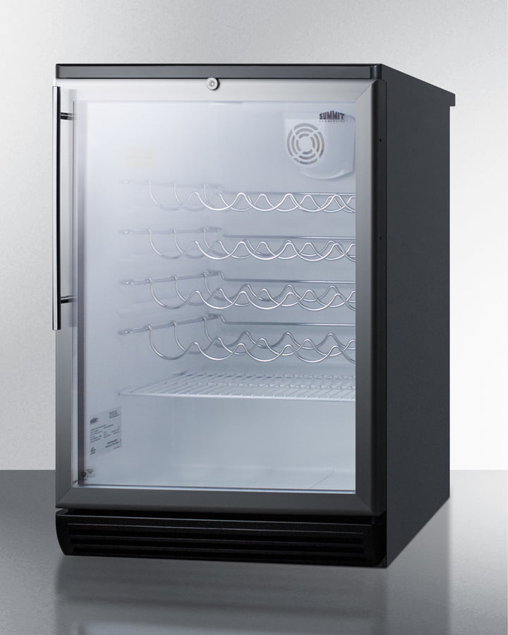 Summit SWC6GBLHV 24" Wide Wine Cellar