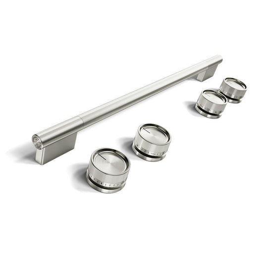 Kitchenaid W11773970 Stainless Steel Handle And Knob Hardware Accessory Kit For Kitchenaid® Slide-In Convectionrange