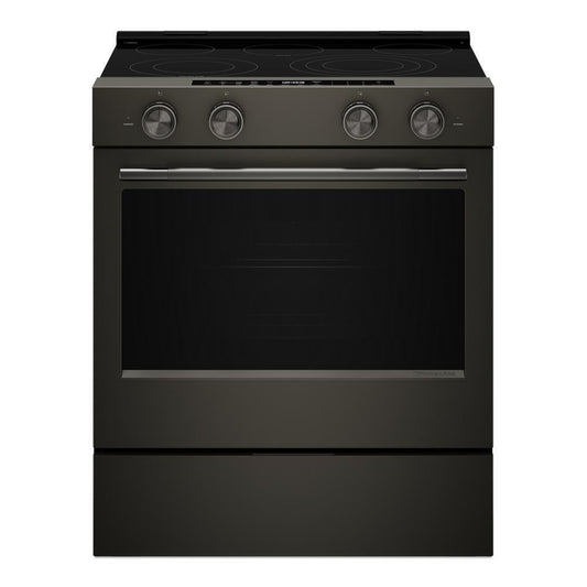 Kitchenaid KSES530SBE 5.3 Cu. Ft. Smart Slide-In Electric Range With Two Even-Heat&#8482; Hyper Elements And Convection Cooking Modes