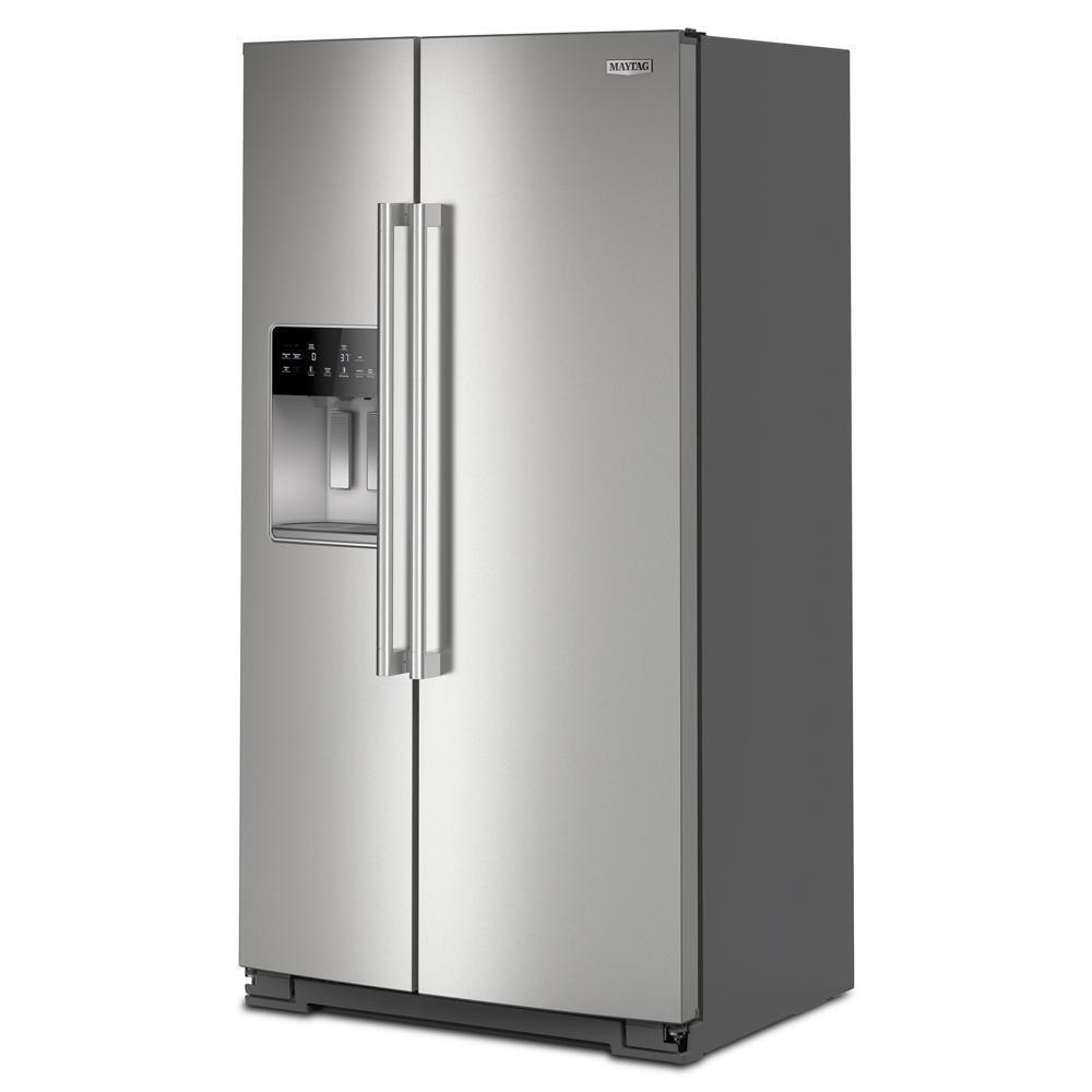 Maytag MRSC6636RZ 36-Inch Wide Counter-Depth Side-By-Side Refrigerator With Arctic Blue Interior - 20.8 Cu. Ft.