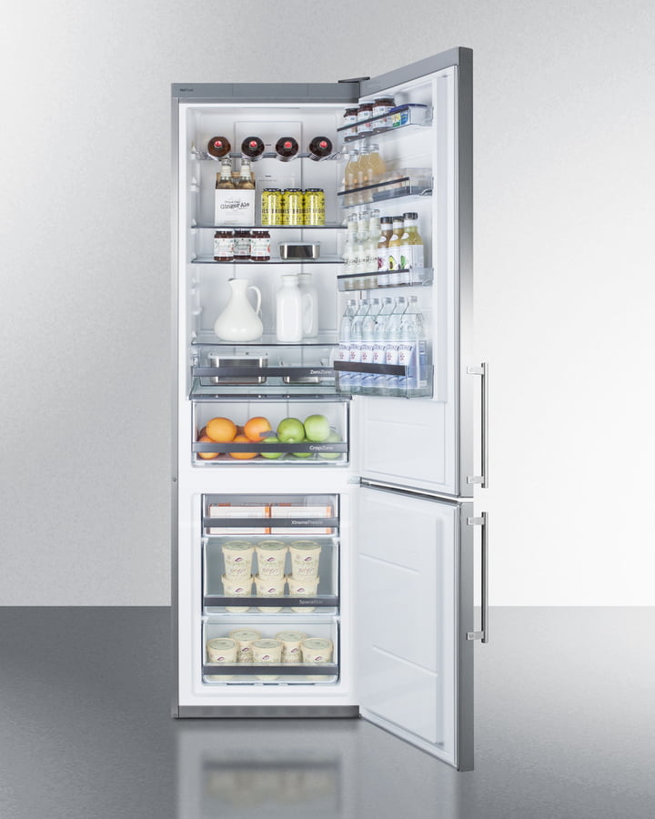 Summit FFBF181ESBI 24" Wide Built-In Bottom Freezer Refrigerator
