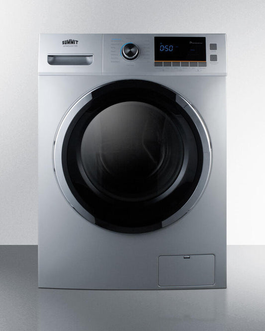 Summit SPWD2201SS 24" Wide 115V Washer/Dryer Combo For Non-Vented Use In Platinum Finish