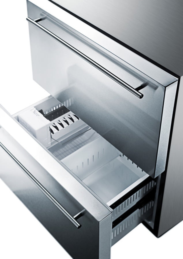 Summit SPRF2D5IM 24" Wide 2-Drawer Refrigerator-Freezer With Icemaker