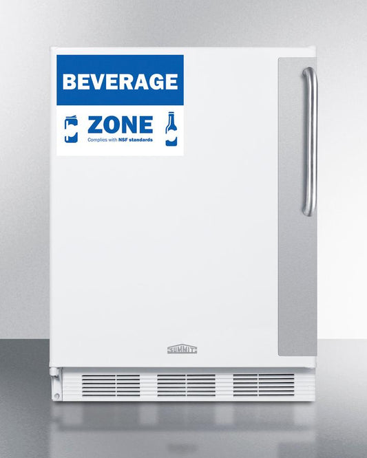 Summit FF6W7BZADALHD 24" Wide All-Refrigerator, Ada Height