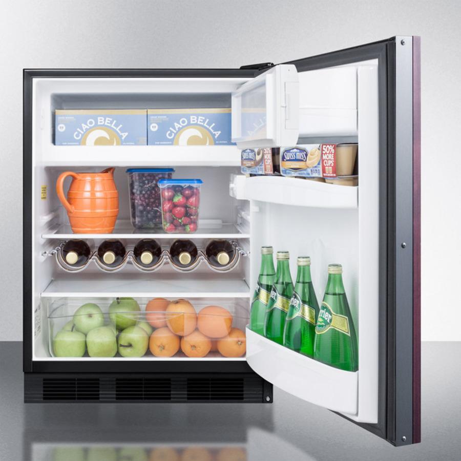 Summit CT663BKIF 24" Wide Refrigerator-Freezer (Panel Not Included)