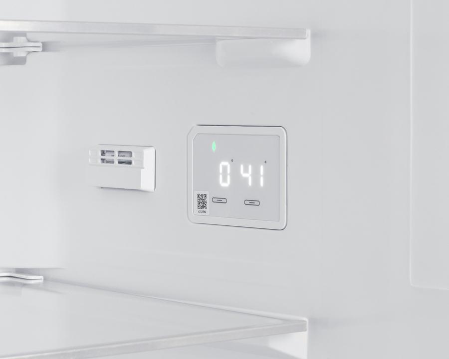 Summit FFBF124SSLHD 24" Wide Bottom Mount Refrigerator-Freezer