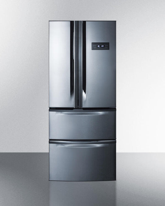 Summit FDRD15SS 27" Wide French Door Refrigerator-Freezer