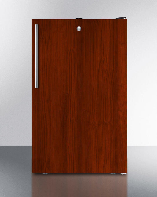 Summit FF521BLBI7IF Commercially Listed 20" Wide Built-In Undercounter All-Refrigerator, Auto Defrost With A Lock And Integrated Door Frame For Full Overlay Panels