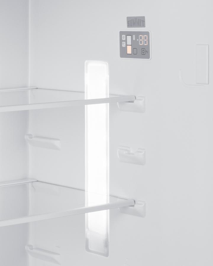 Summit FF1514SSIMLHD 28" Wide Top Mount Refrigerator-Freezer With Icemaker