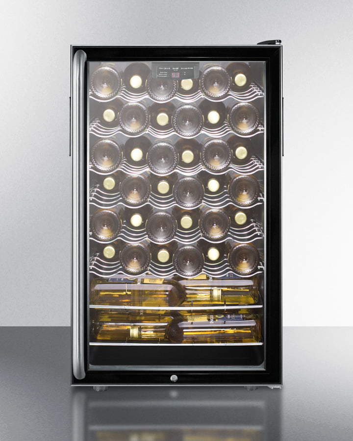 Summit SWC525LBI7SHADA 20" Wide Built-In Wine Cellar, Ada Compliant