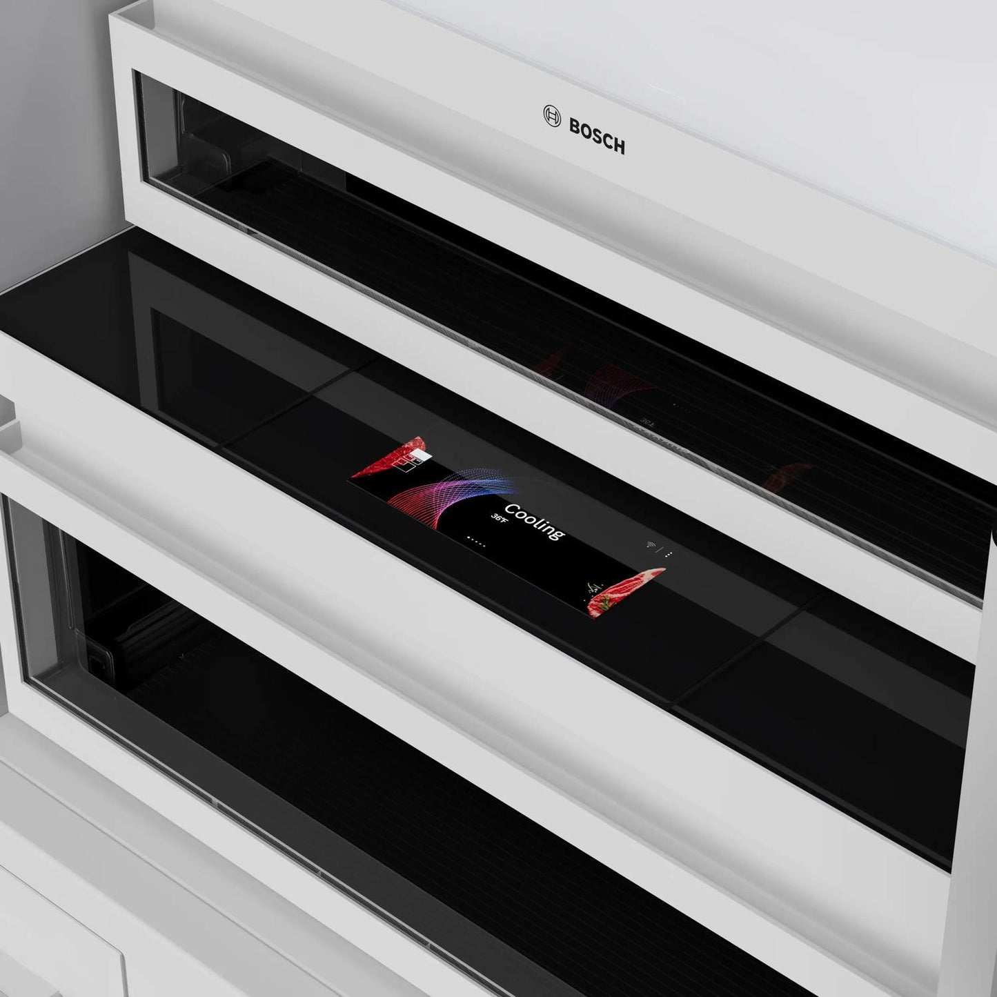 Bosch B30IB100SP Benchmark®, Vario Built-In Fridge-Freezer With Freezer At Bottom, 30'', Soft Close Flat Hinge