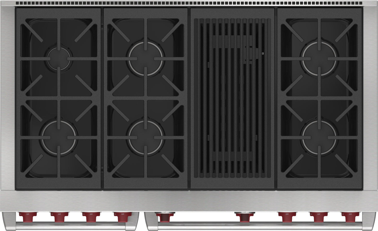 Wolf DF48650CWHPLP 48" Dual Fuel Range - 6 Burners And Infrared Charbroiler