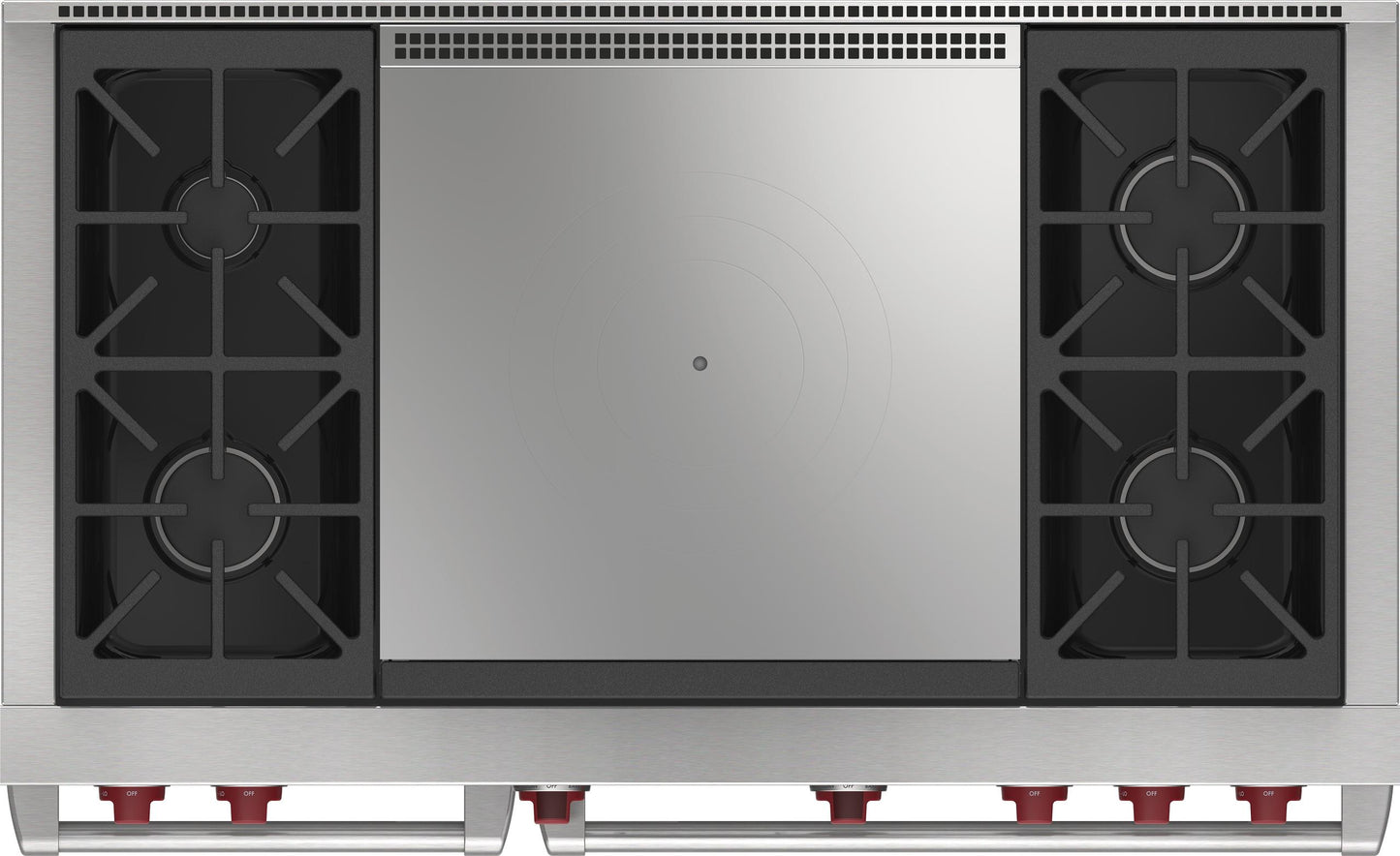 Wolf DF48450FWHPLP 48" Dual Fuel Range - 4 Burners And French Top