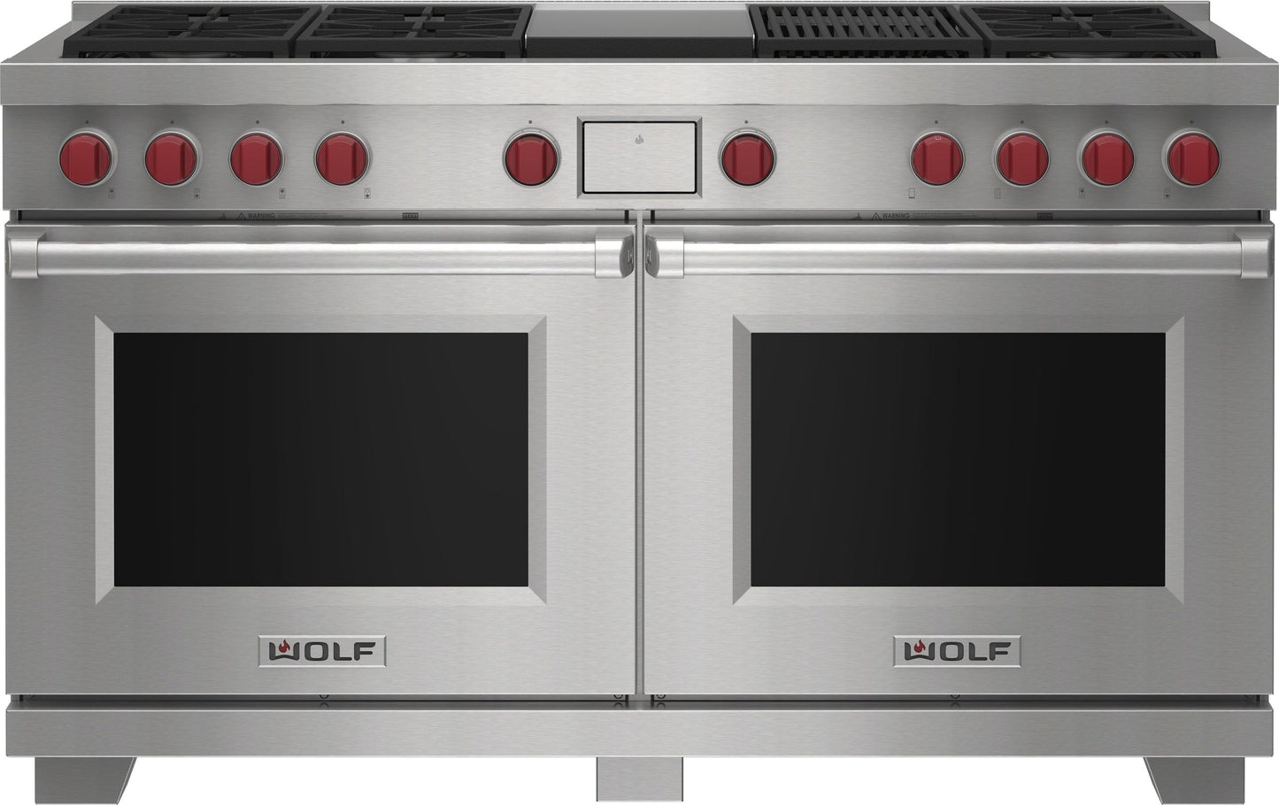 Wolf DF60650CGWHP 60" Dual Fuel Range - 6 Burners, Infrared Charbroiler And Infrared Griddle
