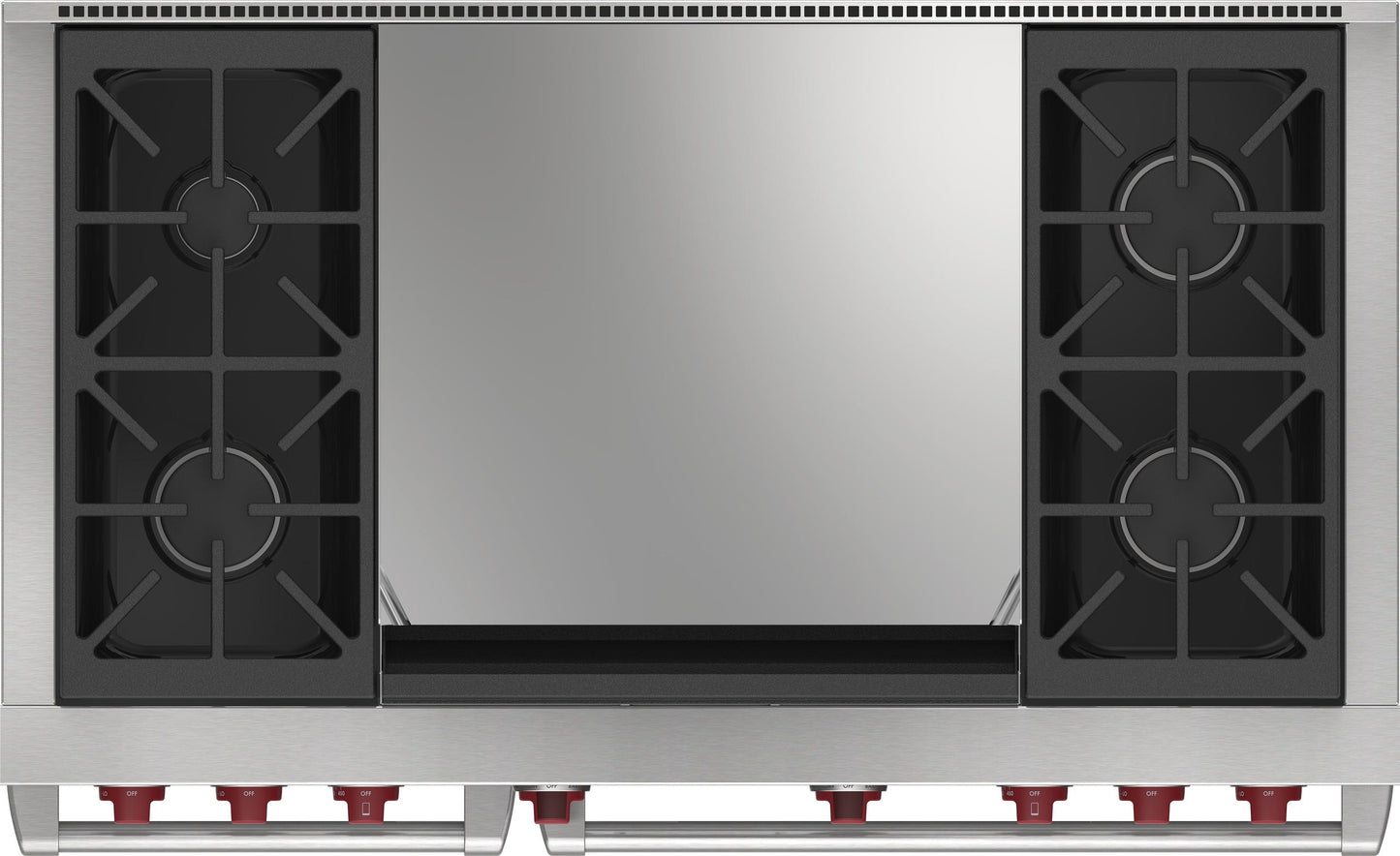 Wolf DF48450DGWHP 48" Dual Fuel Range - 4 Burners And Infrared Dual Griddle